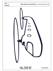 Helikopter boyama sayfaları